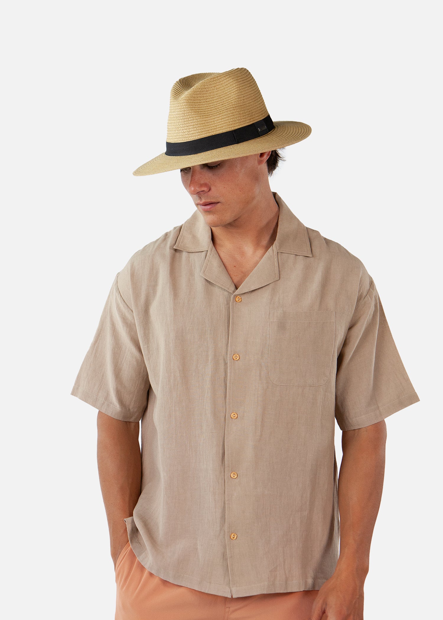 Men Aveloz Hat light brown - Side