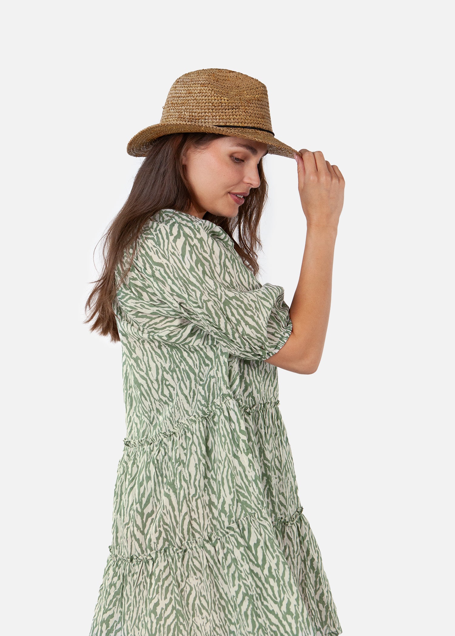 Women Celery Hat light brown - Side