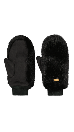 BARTS Fur Mitts black