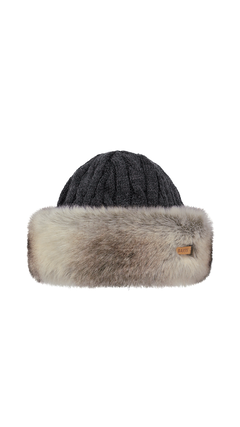 BARTS Fur Cable Bandhat heather brown